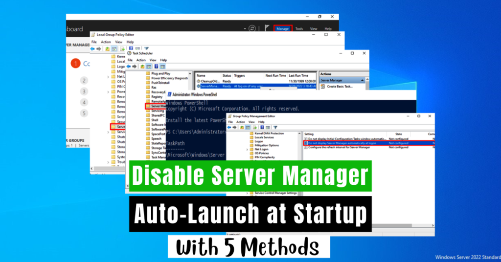 How to Disable Server Manager Launch at Startup: 5 Methods