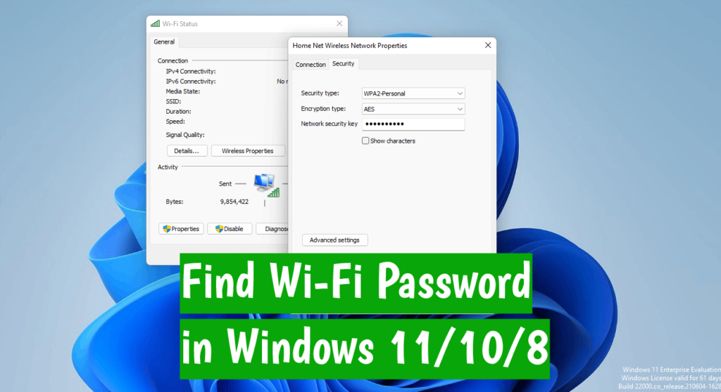 How to Find WiFi Password in Windows 11/10/8