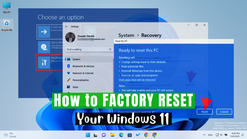 Factory Reset Your Windows 11 PC
